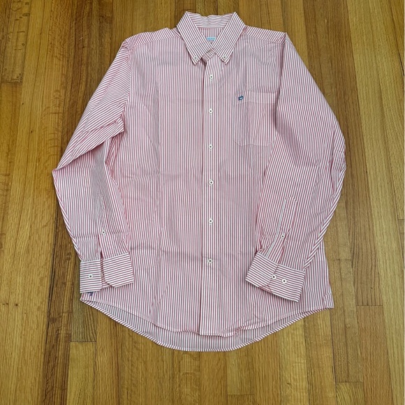 Southern Tide  Shirt Button Down Size  Medium Men’s Striped Long Sleeve (K)11 - Picture 1 of 12